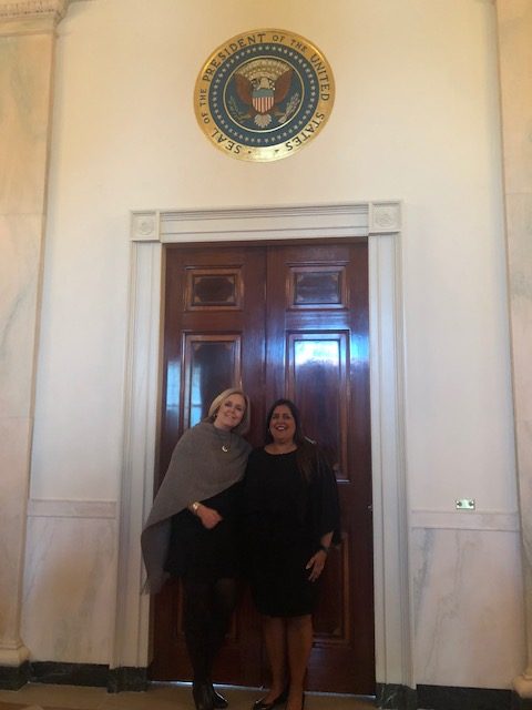 NALP CEO Sabeena Hickman and NALP Vice President of Public Affairs Missy Henriksen attend White House event representing landscape industry careers.